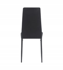 Krzesło K29-FX Welurowe Czarne Stalowe Nogi Nowoczesne