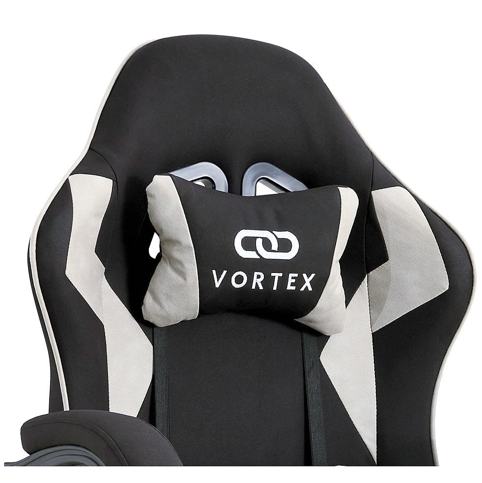 Fotel gamingowy EXTREME Vortex Light Gray – oddychająca tkanina, regulowany