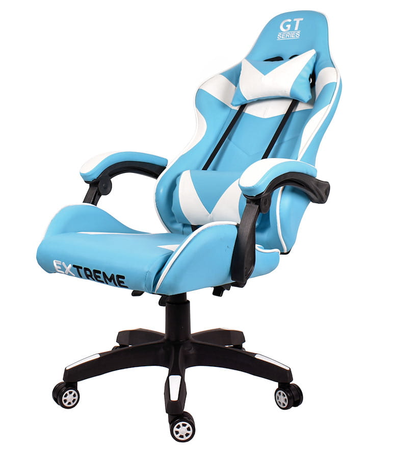 Extreme GT Jasnoniebieski Ergonomiczny Fotel Gamingowy Ekoskóra