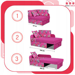 Narożnik dziecięcy Bambino rozkładany z pojemnikiem na pościel