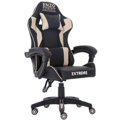 Fotel Gamingowy Extreme Enzo Beige Ergonomiczny, Regulacja Oparcia