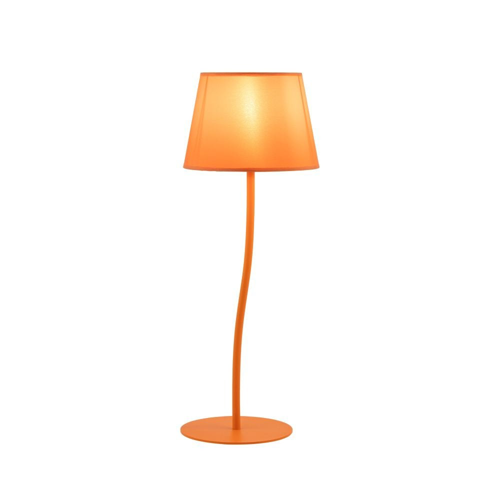 Lampa stołowa TK Lighting Nicola 6640, pomarańczowa, minimalistyczna