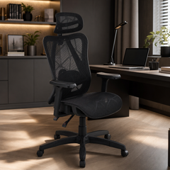 Fotel gabinetowy CARLTON - Kolor Czarny